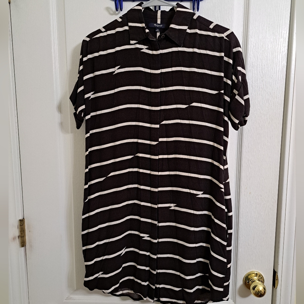 Madewell Courier Dress in Breakstripe XS